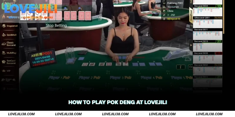 How to Play Pok Deng at LOVEJILI